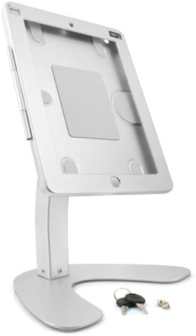 System-S Anti-Theft Trade Fair POS Presentation Stand with Curved Arm Desk Stand for iPad Air iPad 2 3 4