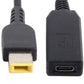 SYSTEM-S USB 3.1 Kabel 23 cm Typ C Buchse zu Rectangle 11,0 x 5,0 mm Stecker Adapter