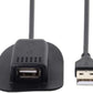 SYSTEM-S USB 2.0 Kabel für Rucksäcke mit Ladeanschluss Adapter in Schwarz
