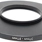 SYSTEM-S Objektiv Adapter 37 mm Gewinde zu 67 mm Step Up Ring in Schwarz für Filter