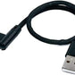 Cable micro USB SYSTEM-S Conector en ángulo recto de 90° a USB 2.0 Tipo A Cable de datos en ángulo recto de 90° Cable de carga de 20 cm en negro