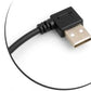 SYSTEM-S USB 3.1 Typ C 90° gewinkelt zu USB 2.0 Typ A 90° gewinkelt Winkelstecker Datenkabel Ladekabel Adapter Kabel 27 cm