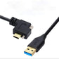 Cable USB 3.1 SYSTEM-S 1,2 m Tipo C Macho a 3.0 Tipo A Macho Ángulo Tornillo Negro