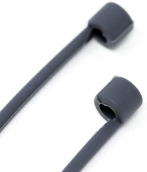 Soporte de correa de silicona System-S 10x para auriculares AirPods en gris