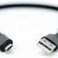 System-S USB A Stecker zu Micro USB Stecker Kabel Flachkabel 32 cm in Schwarz