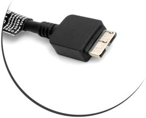 SYSTEM-S Micro USB 3.0 a USB 3.0 Tipo A Cable en ángulo de 90° Cable de datos Cable de carga 17 cm