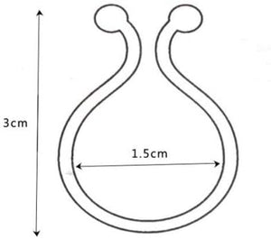 Attache-câble serre-câble rotatif 20 pièces taille L en blanc