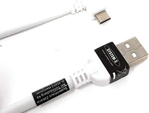 SYSTEM-S Micro USB Kabel 300 cm links gewinkelt