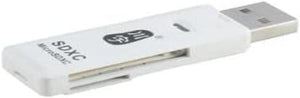 System-S USB A adapter stick for SD Micro SD card reader 