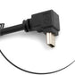 SYSTEM-S Mini USB Kabel 90° Grad aufwärts gewinkelt Winkel Datenkabel Ladekabel Adapter 27 cm
