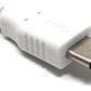 SYSTEM-S USB 3.1 Kabel 10 cm Typ C Stecker zu 3.0 Typ A Buchse Adapter in Weiß