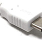 SYSTEM-S USB 3.1 Kabel 10 cm Typ C Stecker zu 2.0 Typ A Buchse Adapter in Weiß