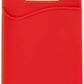 System-S 10x Smartphone Kartenhalter Silkonhülle Kartenetui in Rot