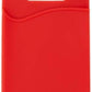 System-S 1x custodia per carte in silicone porta carte per smartphone in rosso