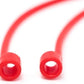 System-S 1x Silikon Halteband Holder für AirPods Kopfhörer in Rot