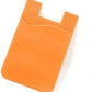 System-S 10x smartphone card holder silicone case card case in orange