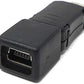 System-S USB 2.0 adapter Micro B male to Micro B female in black