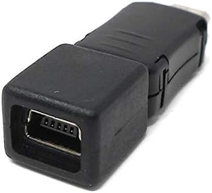 System-S USB 2.0 Adapter Micro B Stecker auf Micro B Buchse in Schwarz