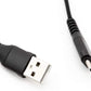 SYSTEM-S USB Typ C 3.1 Kabel auf USB Typ A 2.0 Flachkabel in Schwarz 30 cm