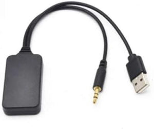 System-S Bluetooth Adapter Kabel für Autoradio mit USB und Klinke Schwarz für BMW