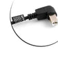 SYSTEM-S USB Typ B Stecker 90° Grad Winkel Rechtsgewinkelt auf USB B Eingang Panel Mount Stecker USB Kabel Verlängerungskabel 50cm