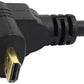 SYSTEM-S Spina micro HDMI ad angolo verso l'alto angolata a 90° rispetto alla presa di ingresso HDMI cavo da 15 cm