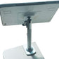 SYSTEM-S rod holder with lock fastening made of metal in grey for iPad Pro 11"