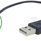 System-S Micro USB Adapter Kabel 90° Winkelstecker 20 cm