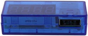 SYSTEM-S USB Adapter Multimeter Ladegerät Detektor Strom- und Spannungsmesser Voltmeter Amperemeter Tester