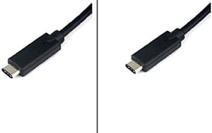 System-S USB 3.1 Typ C Male zu USB 3.1 Typ C Male Datenkabel Ladekabel 100 cm
