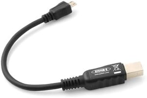 System-S Micro USB 2.0 (male) zu USB B (male) Adapter Daten- und Ladekabel Verlängerung 15cm