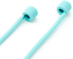 System-S 10x silicone strap holder for AirPods headphones in turquoise