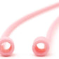 System-S 10x Silikon Halteband Holder für AirPods Kopfhörer in Pink