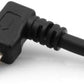 SYSTEM-S USB-OTG-Adapterkabel On-the-go Micro USB 90 Grad rechts gewinkelt 90° Winkelstecker zu USB 2.0 Typ A Host Adapter Kabel