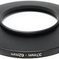 Lens adapter 37 mm thread to 62 mm step up ring in black for filters