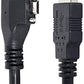 SYSTEM-S USB 3.0 Kabel 5 m Typ A Stecker zu Micro B Stecker Winkel Schraube in Schwarz