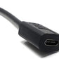 SYSTEM-S USB 3.1 Kabel 25 cm Typ C Buchse zu Micro B Stecker Winkel Adapter in Schwarz