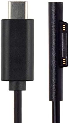 Cable de carga System-S USB 3.1 tipo C para Microsoft Surface Pro 3 4 5 6 Book 12V-15V 150cm