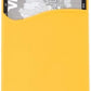 System-S 1x smartphone card holder silicone case card case in yellow