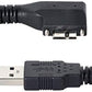 Cable SYSTEM-S USB 3.0 3 m tipo A macho a micro B macho angular tornillo en negro