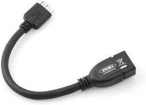 Câble adaptateur hôte System-S Micro USB 3.0 OTG (hôte USB A pour câble Micro-B) 10 cm