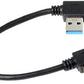 SYSTEM-S USB cable USB type A 3.0 to USB type A 3.0 right angled 18 cm