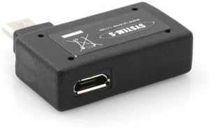 Spina ad angolo di 90° System-S (angolo a sinistra) Cavo host da USB a Micro USB OTG Connessione per unità flash con porta Micro USB aggiuntiva per smartphone tablet PC