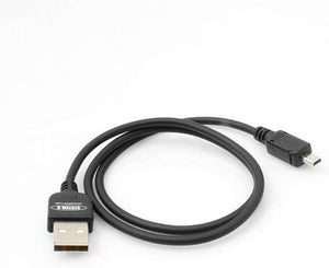 SYSTEM-S Mini USB cable data cable charging cable 5-pin 30 cm (USB-A to USB Mini-B)