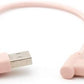 SYSTEM-S Micro USB Kabel 90° grad rechts gewinkelt  zu USB 2.0 Typ A 90° Grad rechts gewinkelt 20 cm in Rose