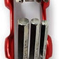 System-S klappbares Multitool Werkzeug Kit, Rot, 7in1