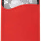 System-S 1x smartphone card holder silicone case card case in red