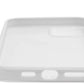 Funda protectora de silicona SYSTEM-S en funda transparente blanca compatible con iPhone 12