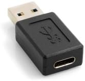 SYSTEM-S USB A 3.0 male (male) to USB 3.1 Type C female (female) cable adapter