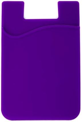 System-S 1x porte-cartes pour smartphone étui en silicone pour cartes en violet